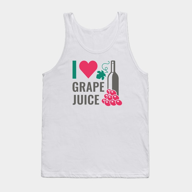 I Love Grape Juice Tank Top by LuckyFoxDesigns